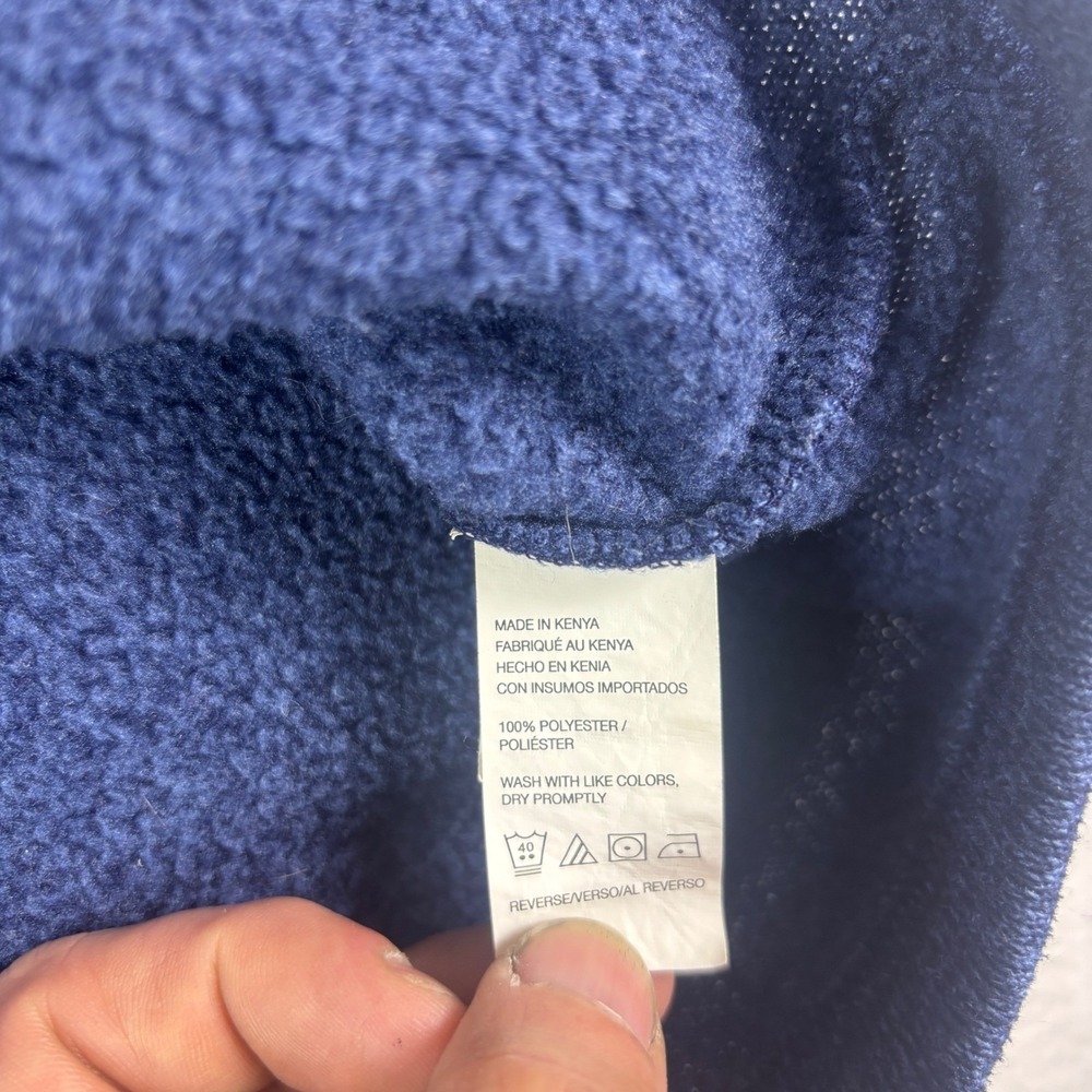 Van Heusen Mens XXL‎ Blue Crewneck Sweater Grey Racing Stripe Classic Fit Soft - Picture 3 of 13